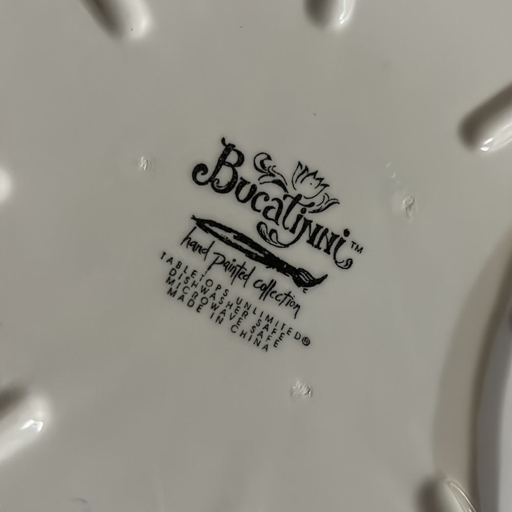 Tabletops Unlimited Bucatinni 8” Ceramic Cheese Serving Plate Tray - Picture 5 of 8